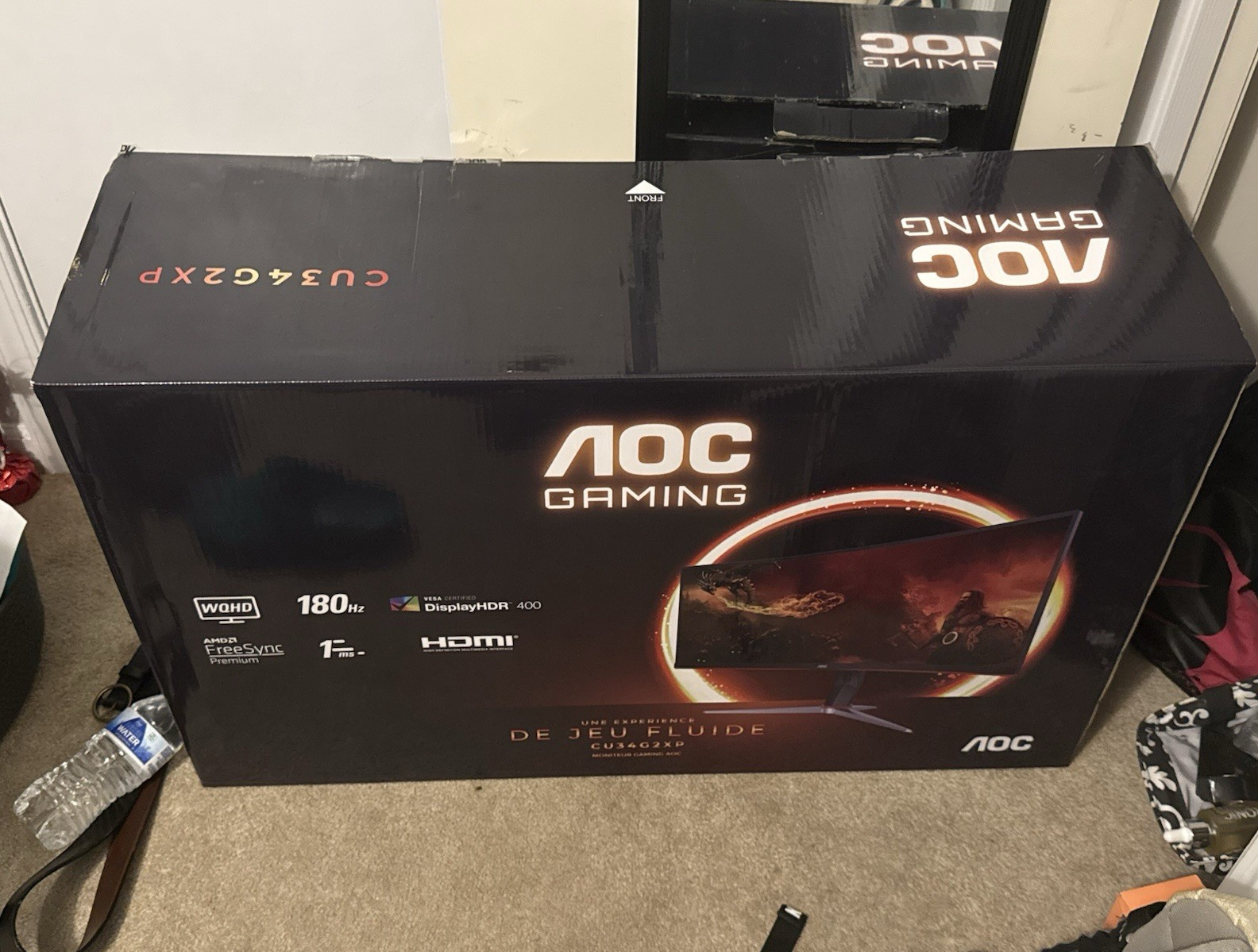 AOC CU34G2XP 34" Curved 3440x1440 VA 180Hz HDR400 FreeSync HDMI/DP