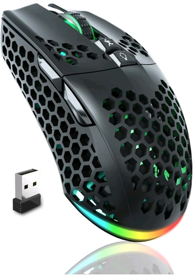 SOLAKAKA SM600 PRO Wireless Gaming Mouse RGB Bluetooth 2.4G USB-C New In Box
