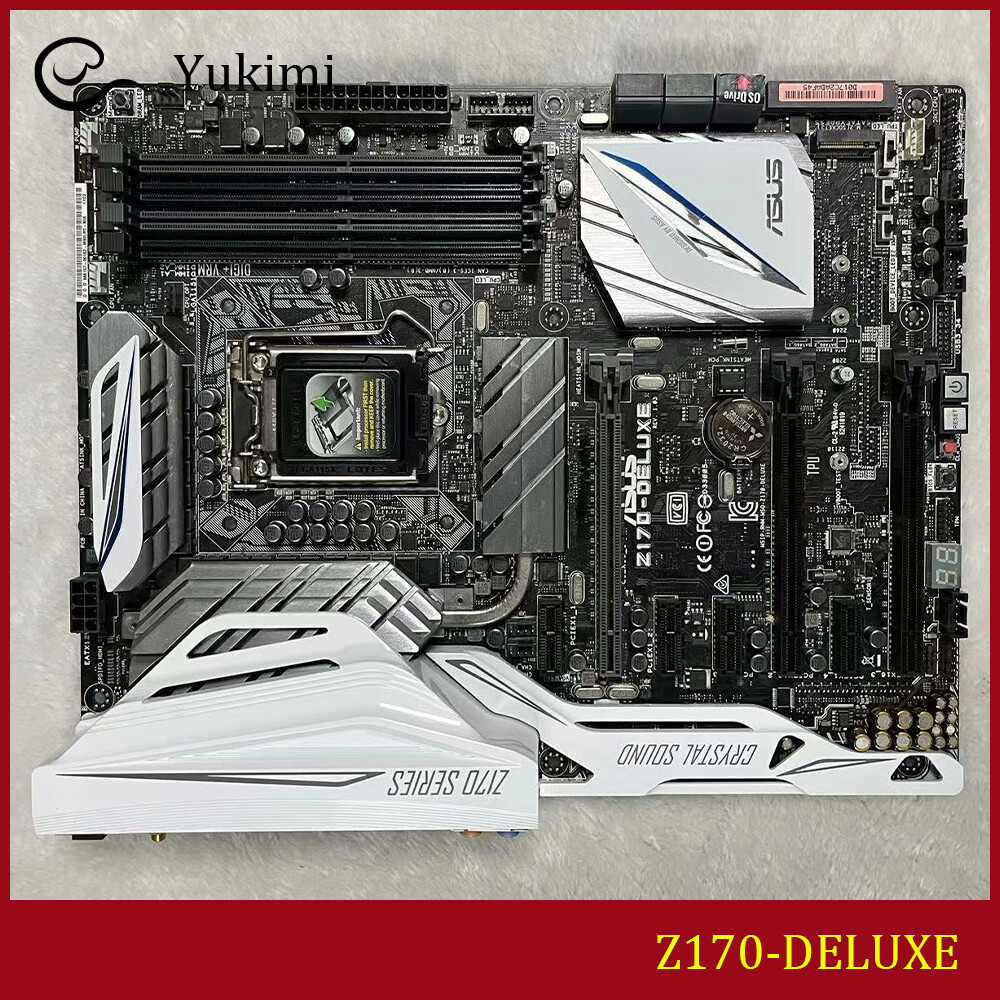 FOR ASUS Z170-DELUXE LGA 1151 DDR4*4 64GB HDMI DisplayPort Motherboard Test OK