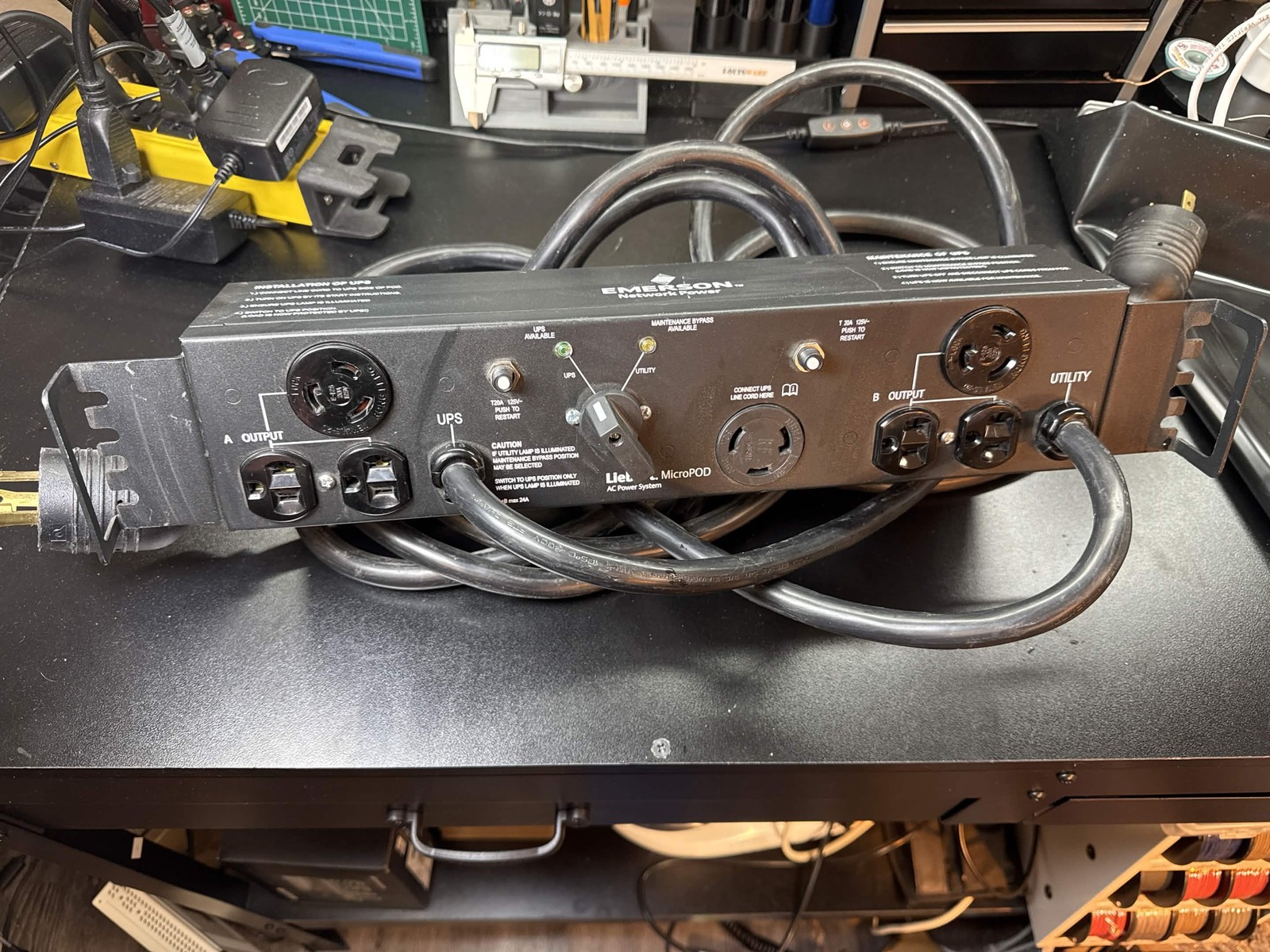 Emerson Liebert MicroPOD MP2-130P UPS Maintenance Bypass 120V 24A - Tested