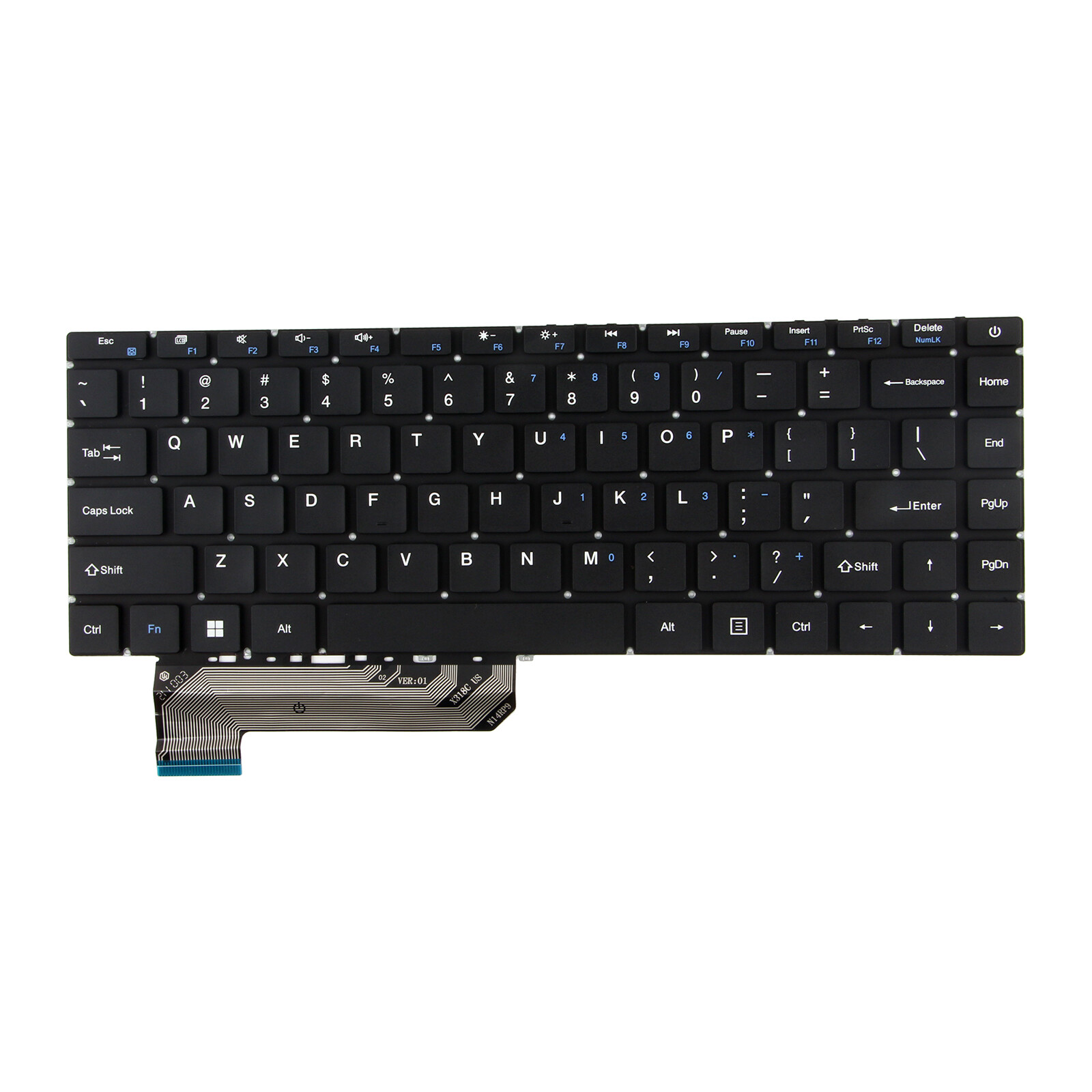 US Keyboard Without Backlight For Gateway GWTN141-2 3 4 10