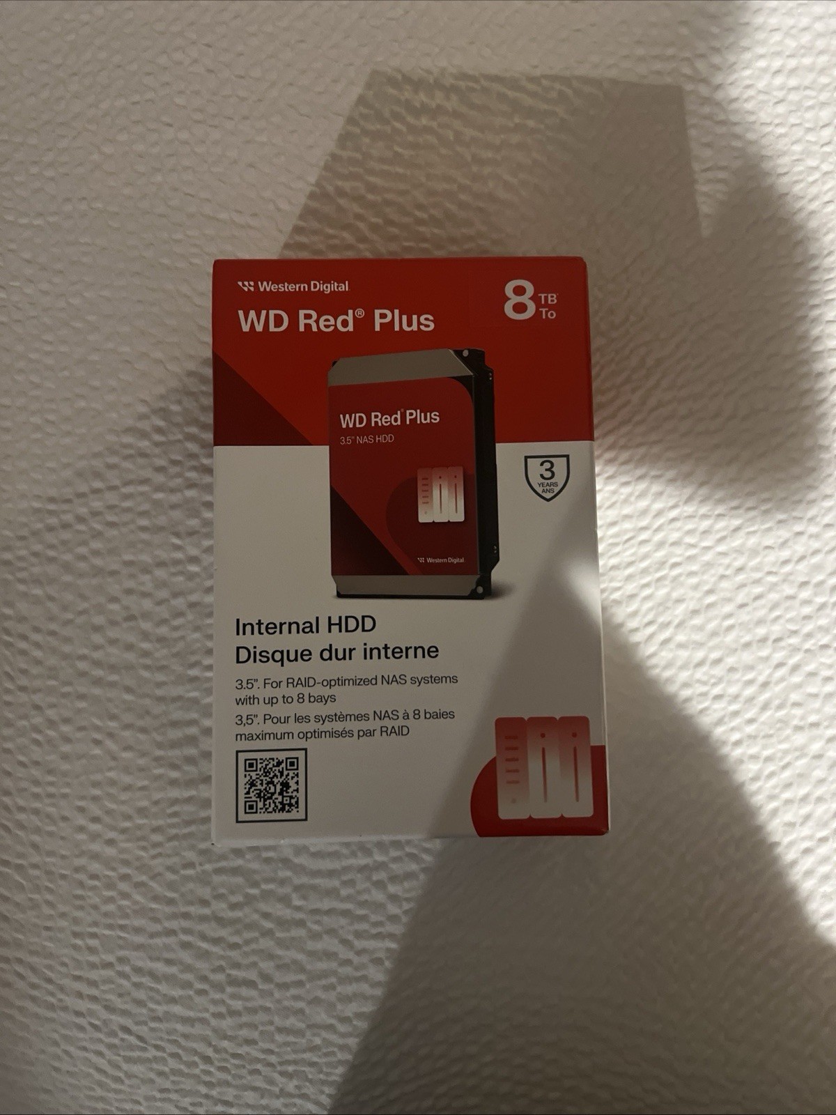 Western Digital WD Red Plus 8TB 3.5" NAS Internal HDD WD80EFPX