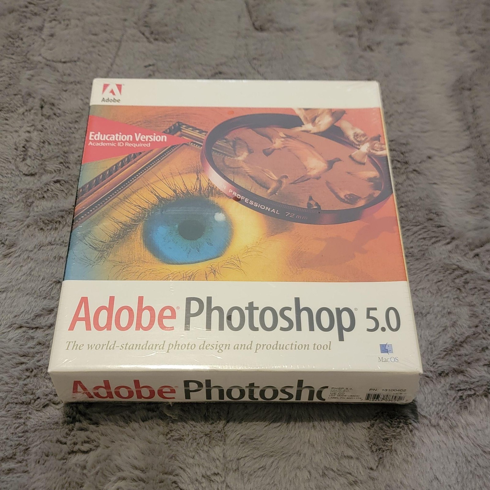 Adobe Photoshop 5.0 Education Version Mac OS CD Photo Editing Sealed Box NOS
