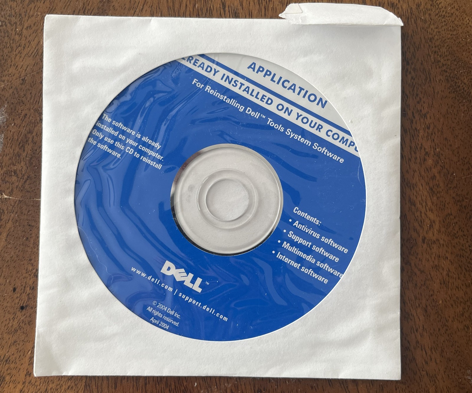 Dell Tools System Software Reinstallation CD April 2004 OEM Vintage PC