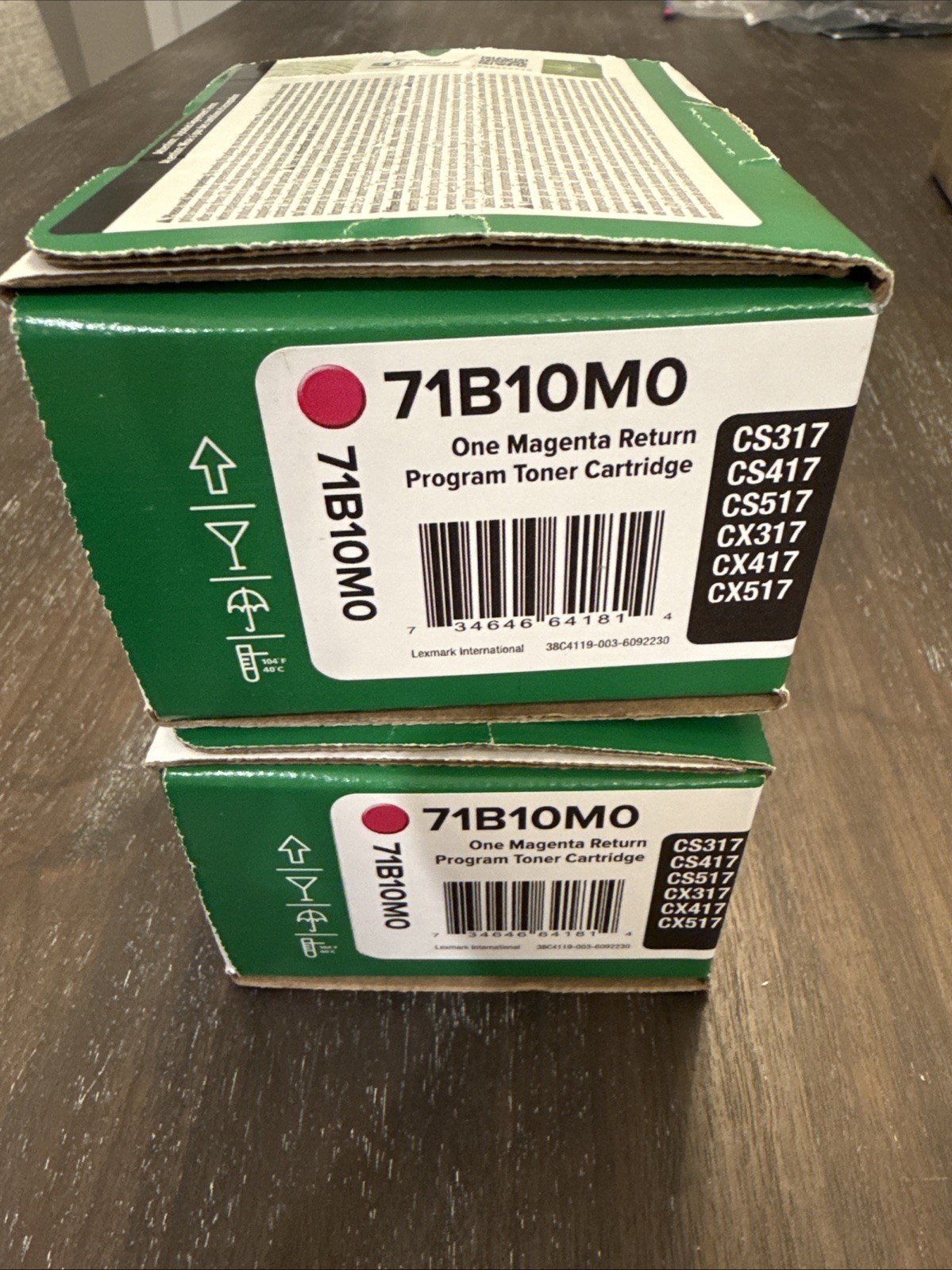2 Lexmark 71B10M0 CS317dn CX317dn CS417dn CX417de CS517de CX517de Magenta