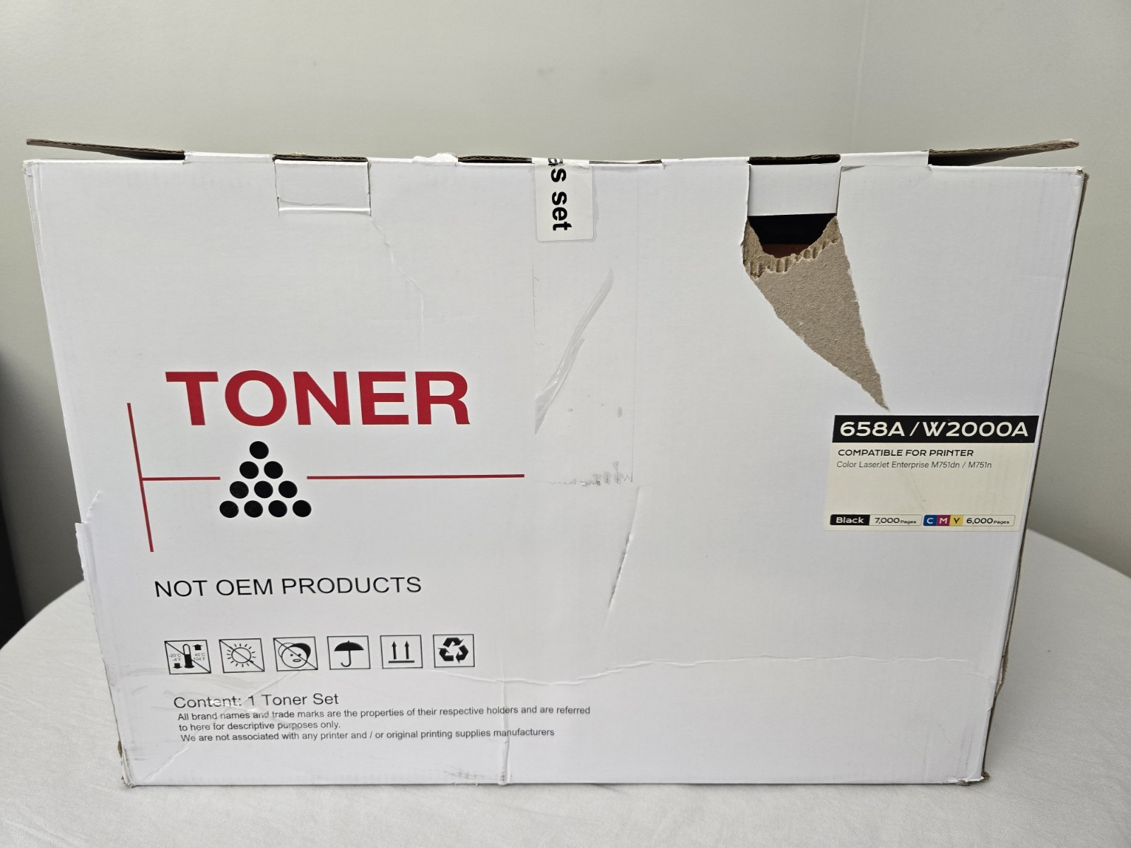 658A 4 Pack Toner With Chip Compatible for HP M751 Black CMYK Set MIXED LOT