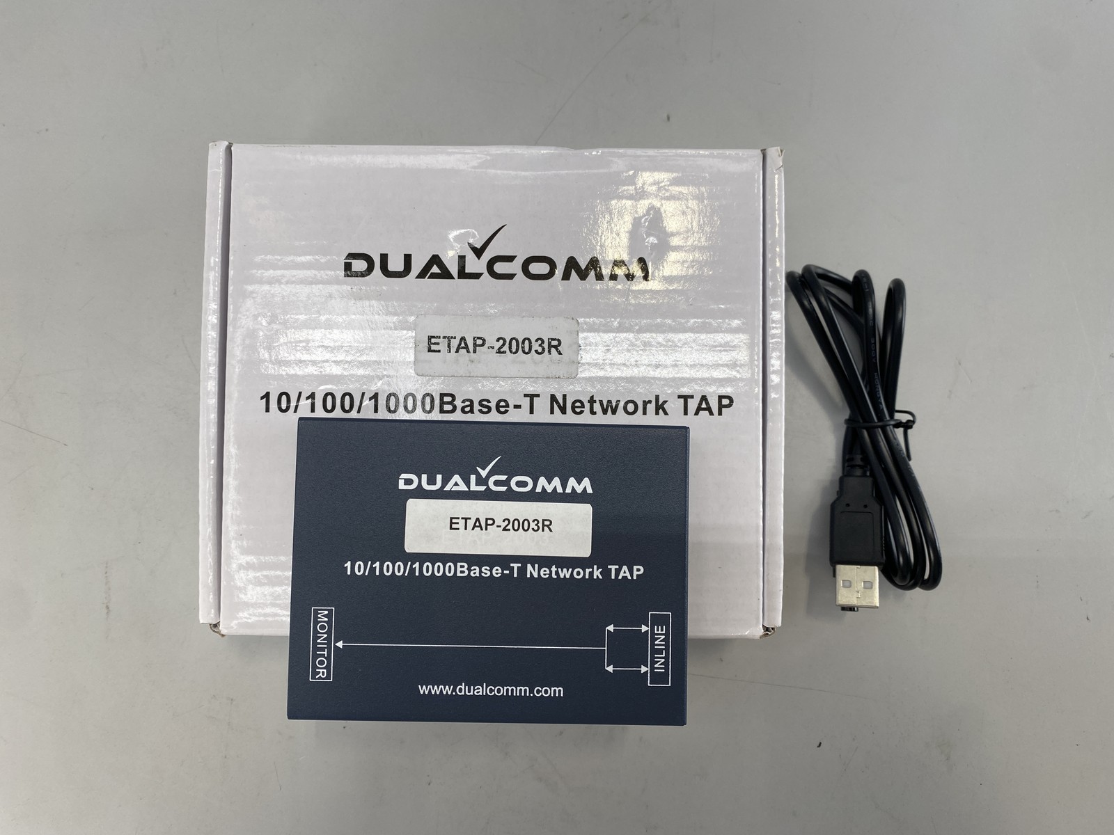 Dualcomm 10/100/1000Base-T Gigabit Ethernet Network TAP [ETAP-2003]