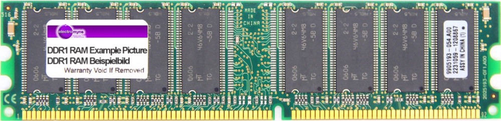 512MB Apacer DDR1 RAM PC3200U 400MHz CL3 184pin DIMM Desktop Memory 77.10736.33G