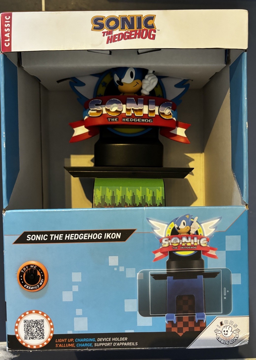 Cable Guys Sonic the Hedgehog Cable Guys Light Up Ikon Gaming Accessories Holder