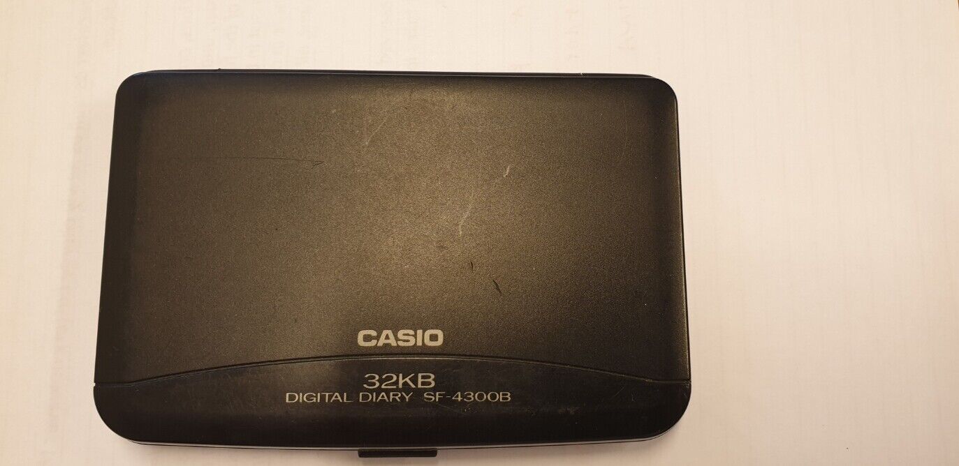 VINTAGE CASIO 32 KB DIGITAL DIARY Sf 4300 GOOD WORKING CONDITION NEW BATTERIES