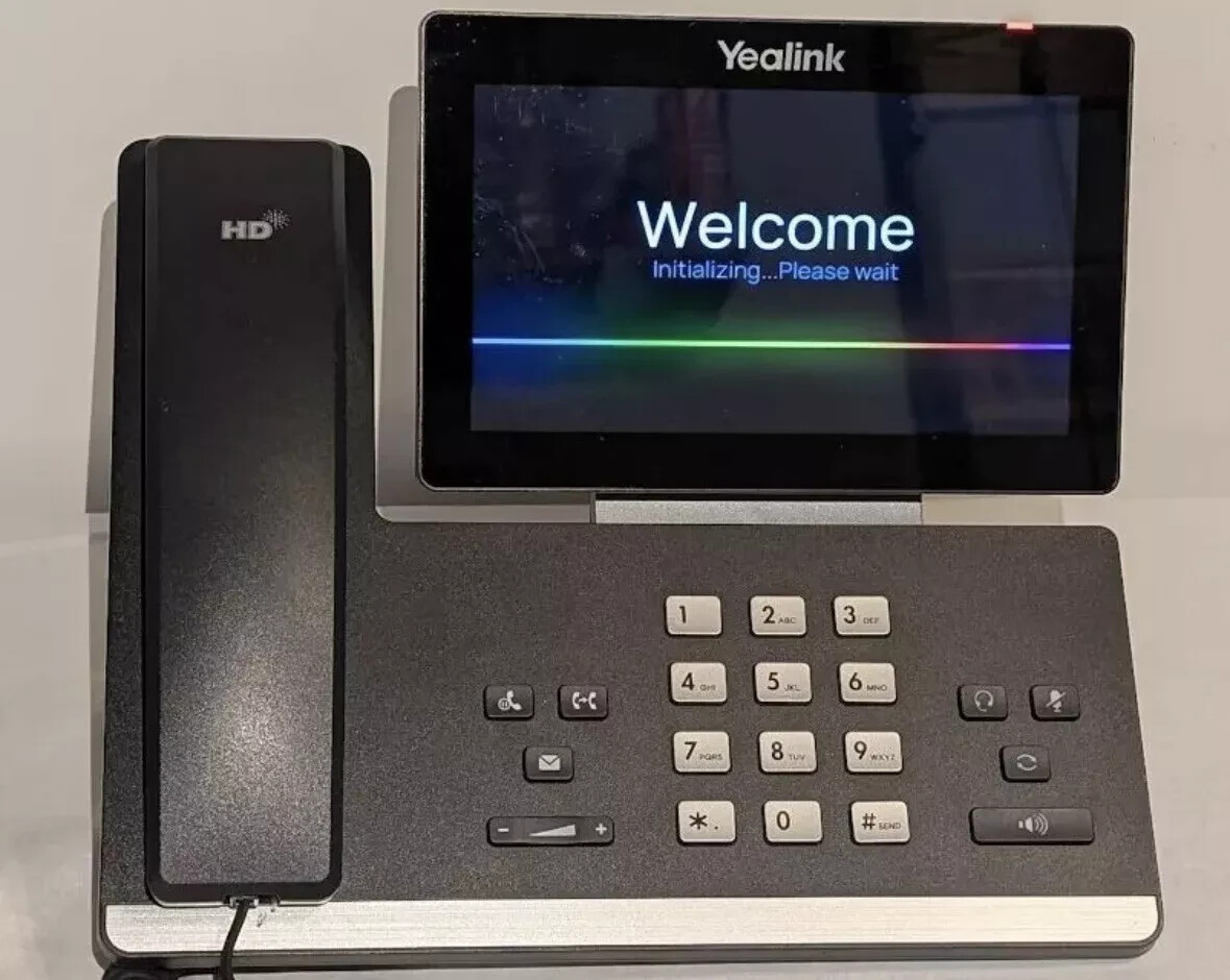 YEALINK SIP-T58A HD IP VoIP Bluetooth Phone NO POWER  ADAPTER . MICROSOFT TEAM.