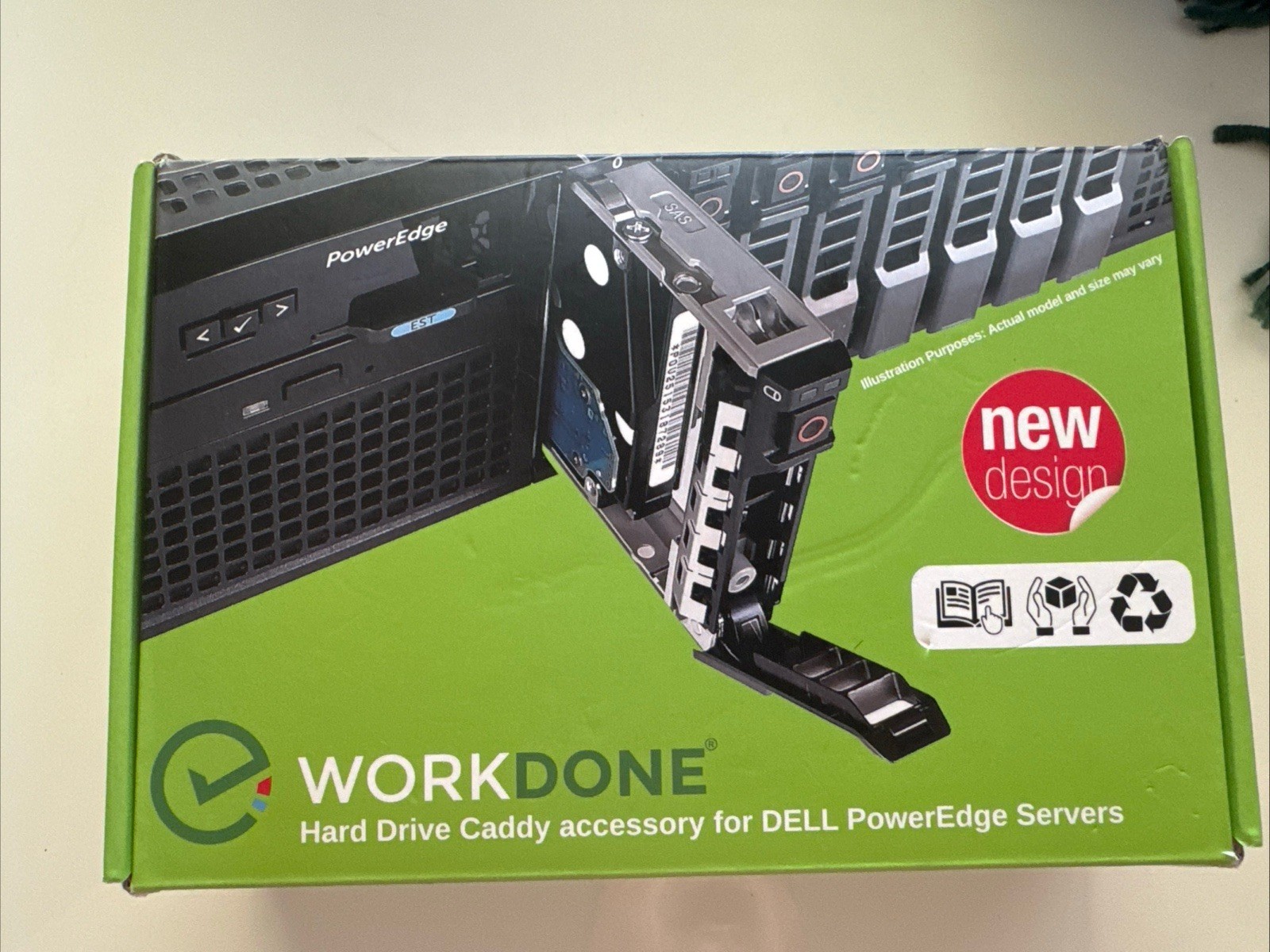 Workdone Hard Drive Caddy Accessory For Dell EMC Poweredge Servers Open Box