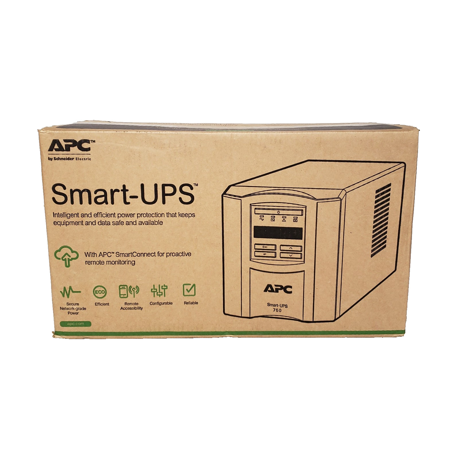 APC Smart-UPS SMT750C Line Interactive 750VA Tower 120V x6 NEMA 5-15R Outlet NEW