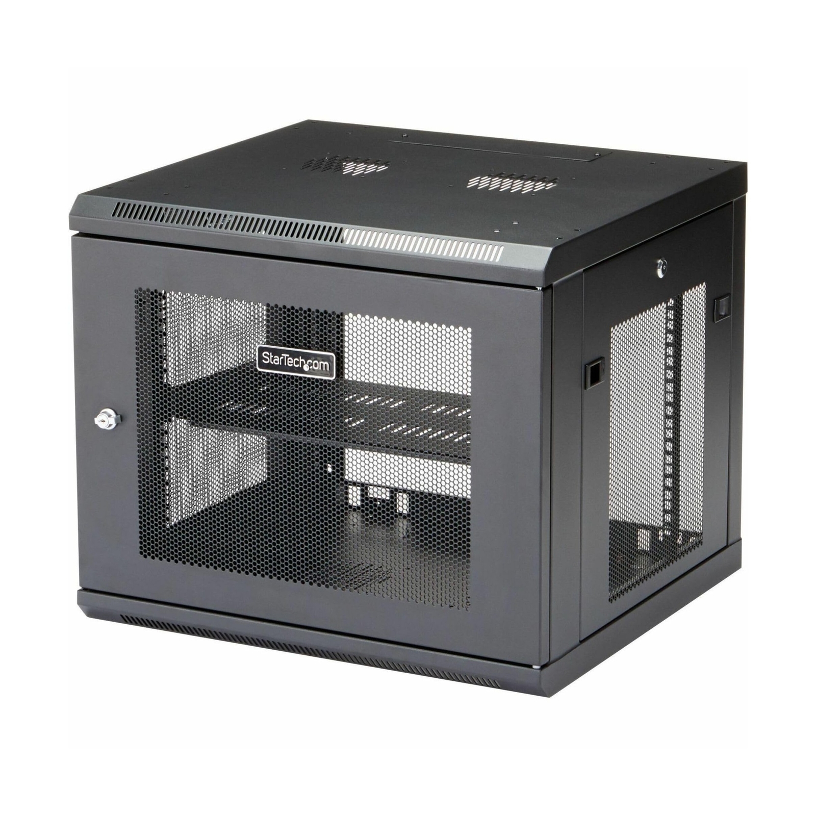 StarTech.com 4-Post 9U Wall Mount Network Cabinet w/ 1U Shelf, 19" Wall-Mount...