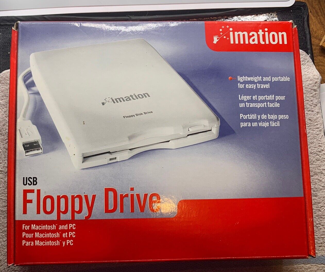 Imation USB Floppy Drive Model D353FUE For Macintosh & PC Systems New In Box