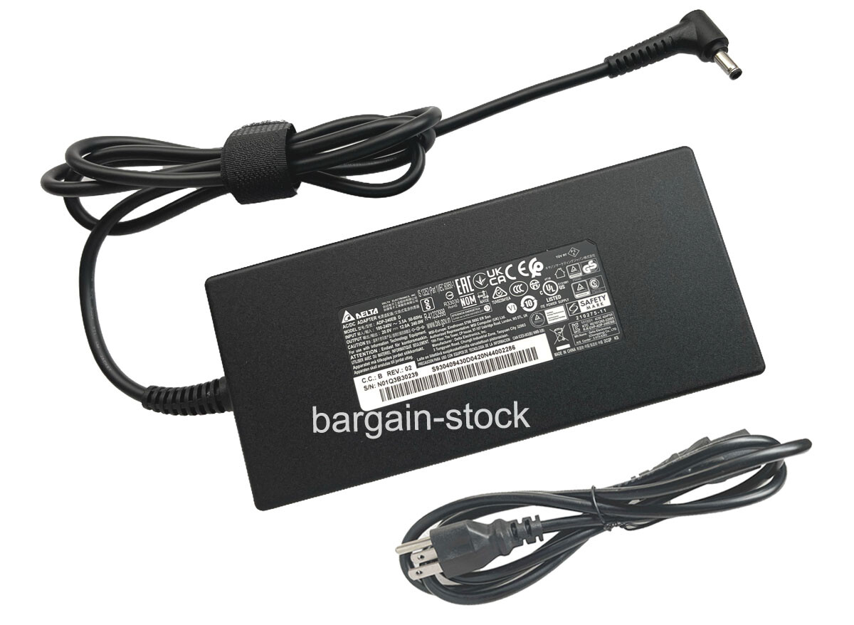 Original Delta 20V 12A 240W AC Adapter Charger For MSI Katana 15 B13VGK-2000US