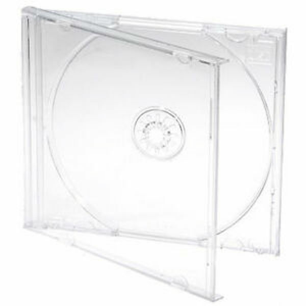 10 Standard 10.4mm Single Clear CD DVD Jewel Cases Clear Tray Hold 1 Disc