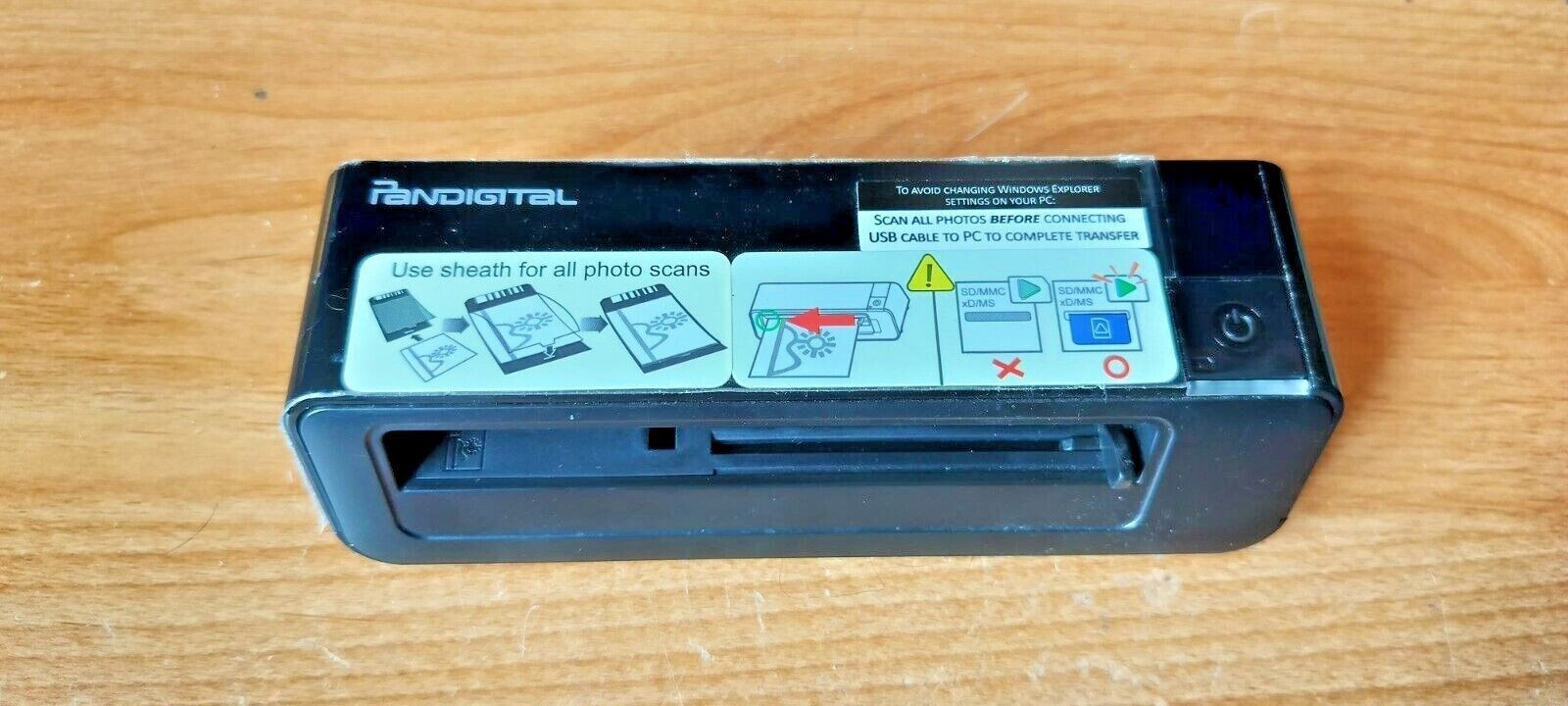 Pandigital PANSCN02 Photo Link One-Touch Scanner Black **UNTESTED**