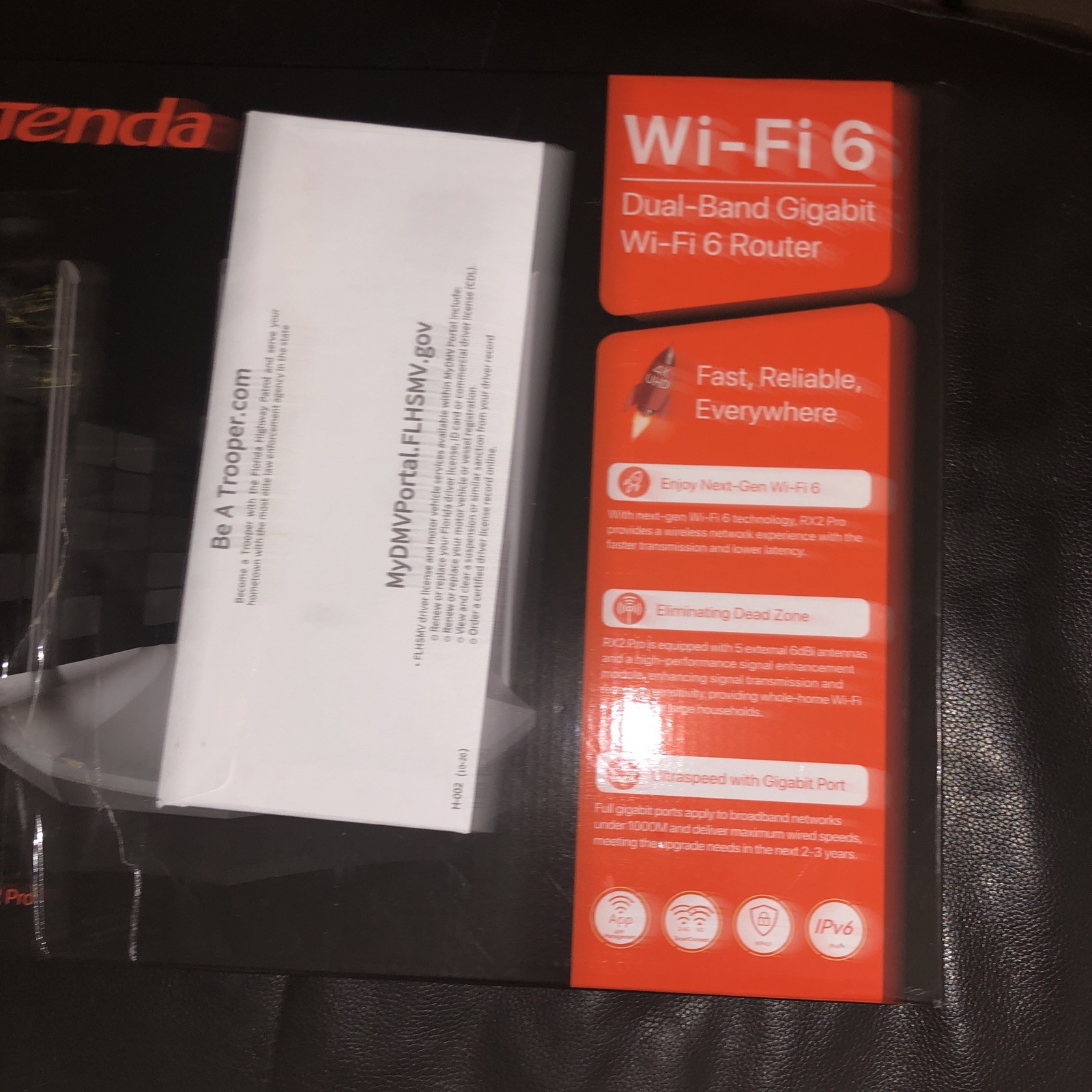 Tenda RX2 Pro WiFi 6 Router for Home, AX1500 Dual Band Gigabit Router