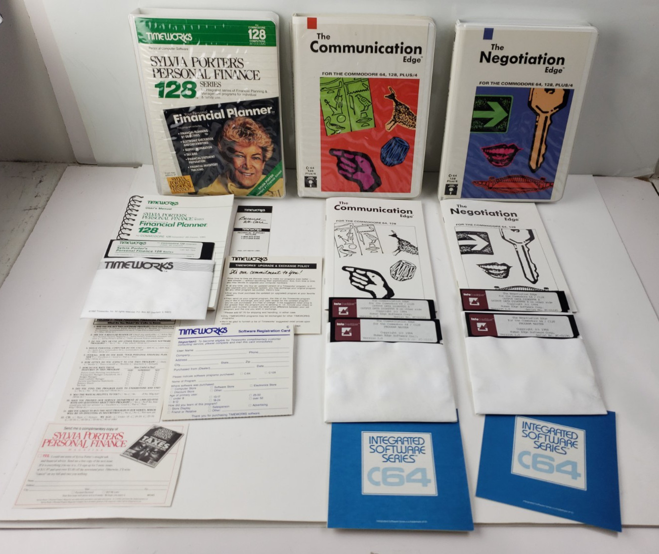 Commodore 64/128 The Negotiation & Communication Edge + Sylvia Porter's Finance