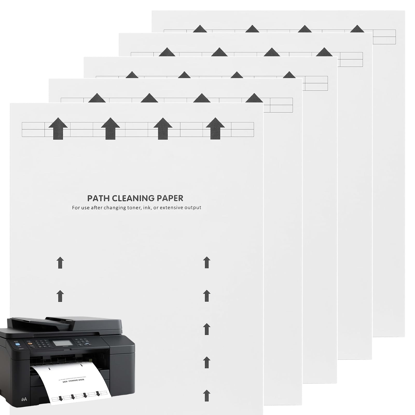 Printer Cleaning Sheets 18-Pack【Removes Ink,Dust,Dirt&Debris】8.5 x 11 Inches,...