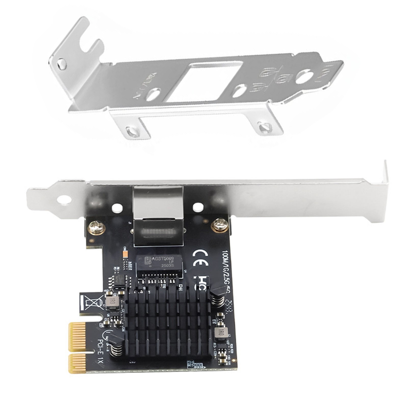 PCIe 5G Network Card RTL8126 5Gbps RJ45 Ethernet LAN Adapter Wake on LAN Feature