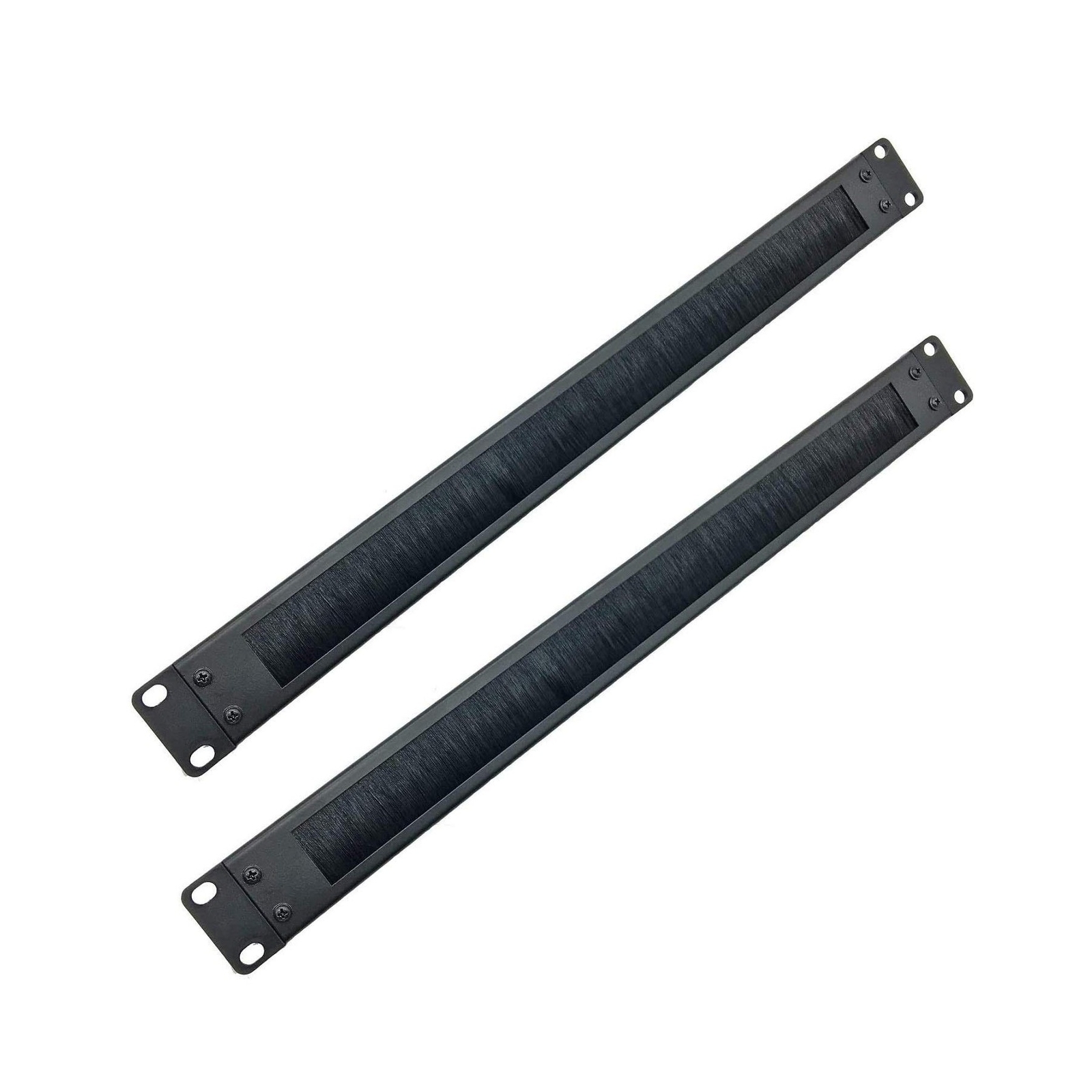 Jingchengmei 2 Pack-1U Disassembled Rack Mount Cable Management Panel with Br...