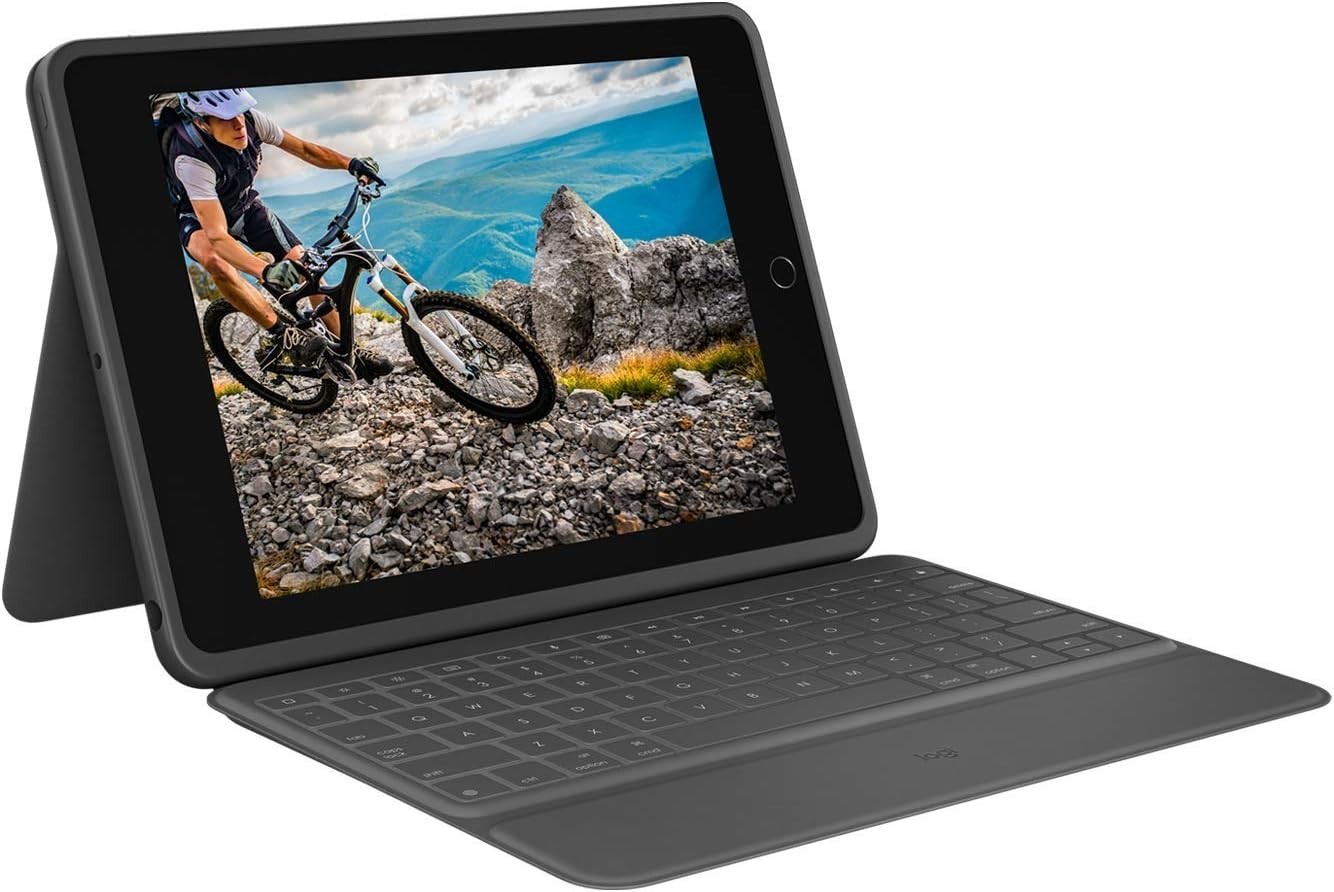 Logitech Rugged Folio Keyboard Case for Apple iPad 7th & 8th Gen
