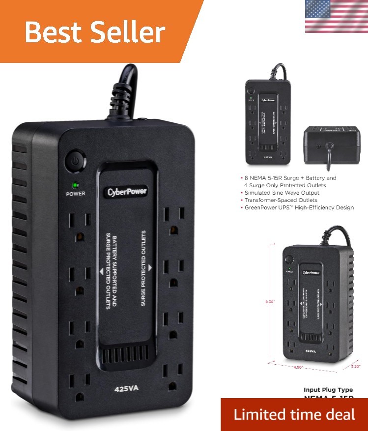 High-Efficiency ST425 UPS Battery Pack: Secure Home Electronics, 3-