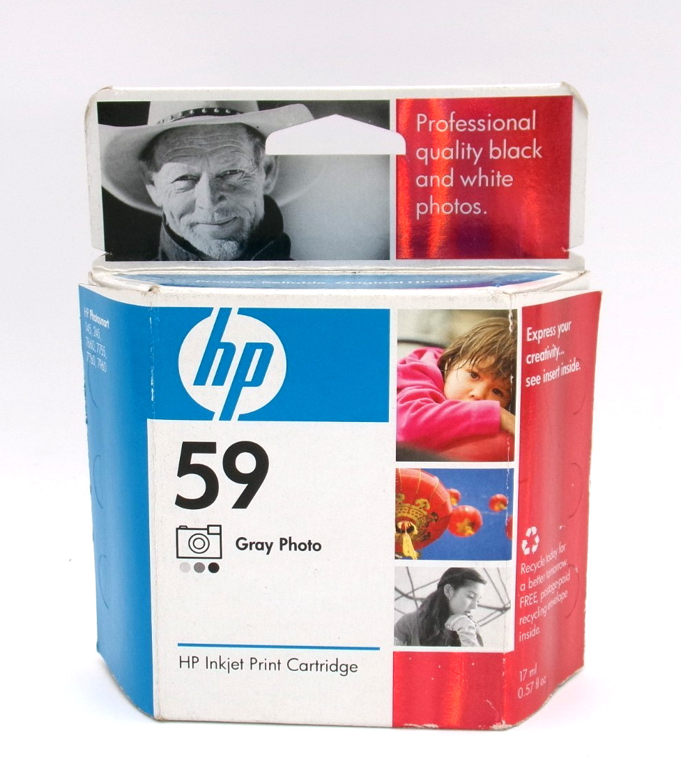 HP 59 Gray Ink Photo Ink Cartridge Photosmart C9359AN SEALED
