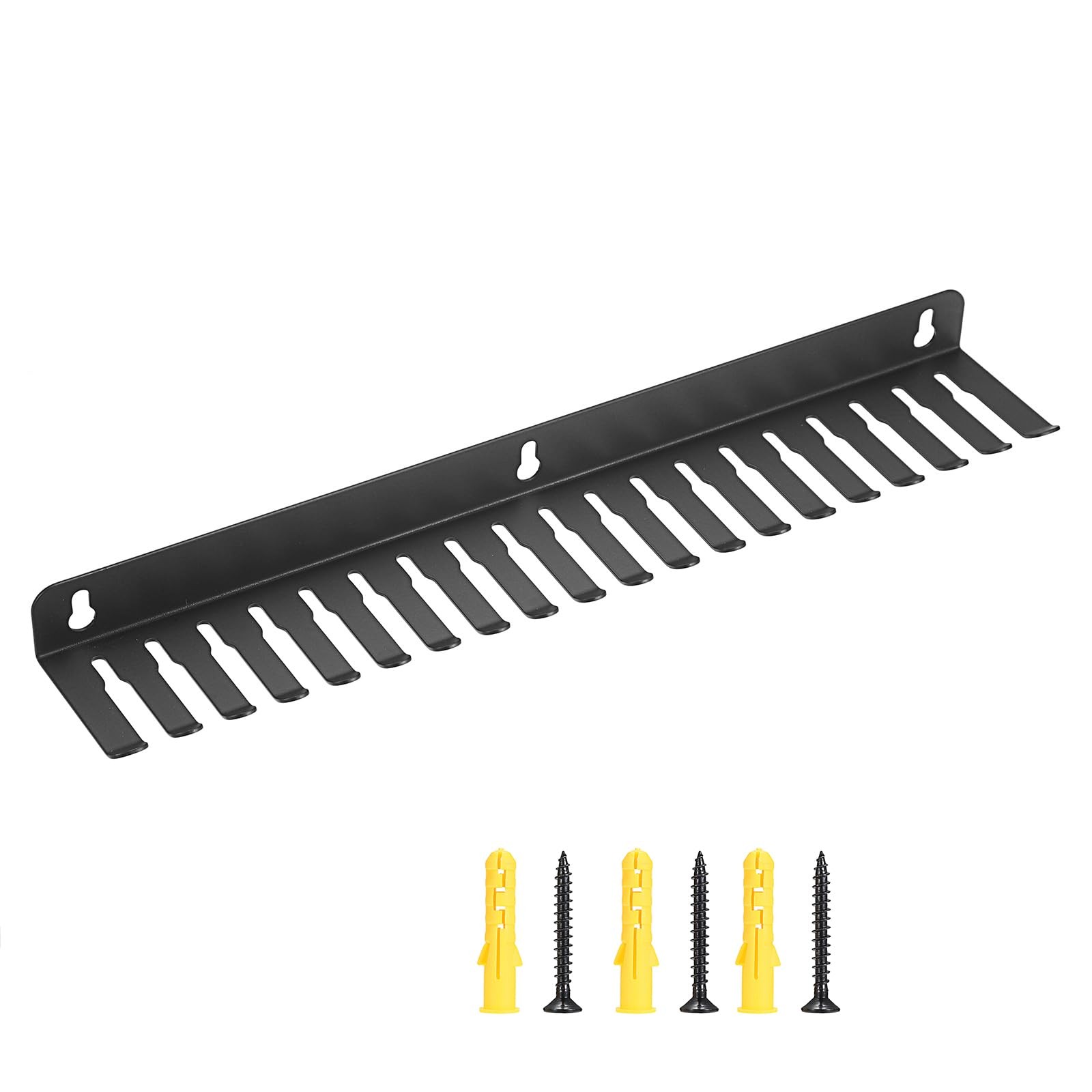 Wall Mountable Cable Hanger and Organizer Steel Rack with 19 Slots Width from