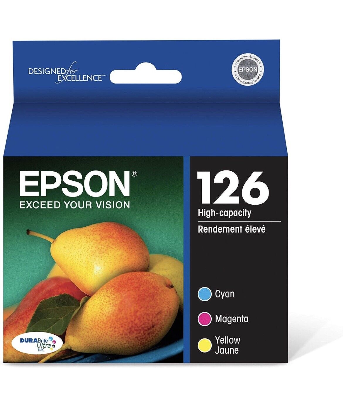 EPSON T126 DURABrite Ultra Ink Standard Capacity Color Combo Pack