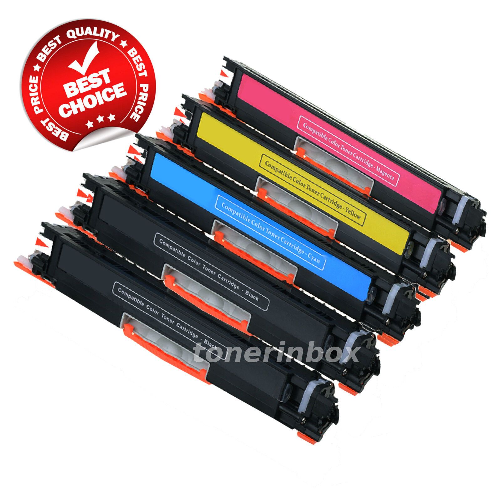 5 pk Generic CE310A CE311A CE312A CE313A Toner For 126A LaserJet CP1025nw M275