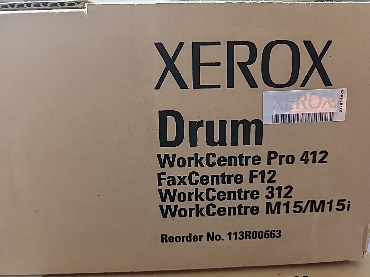 XEROX DRUM WORKCENTRE PRO 412 FAX CENTRE F12 WORK CENTRE 312 M15/M15i NEW
