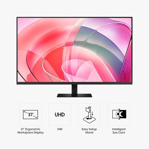SAMSUNG 37" VIEWFINITY S7 (S70D) 4K UHD HDR10 HIGH RESOLUTION MONITOR, -  BLACK
