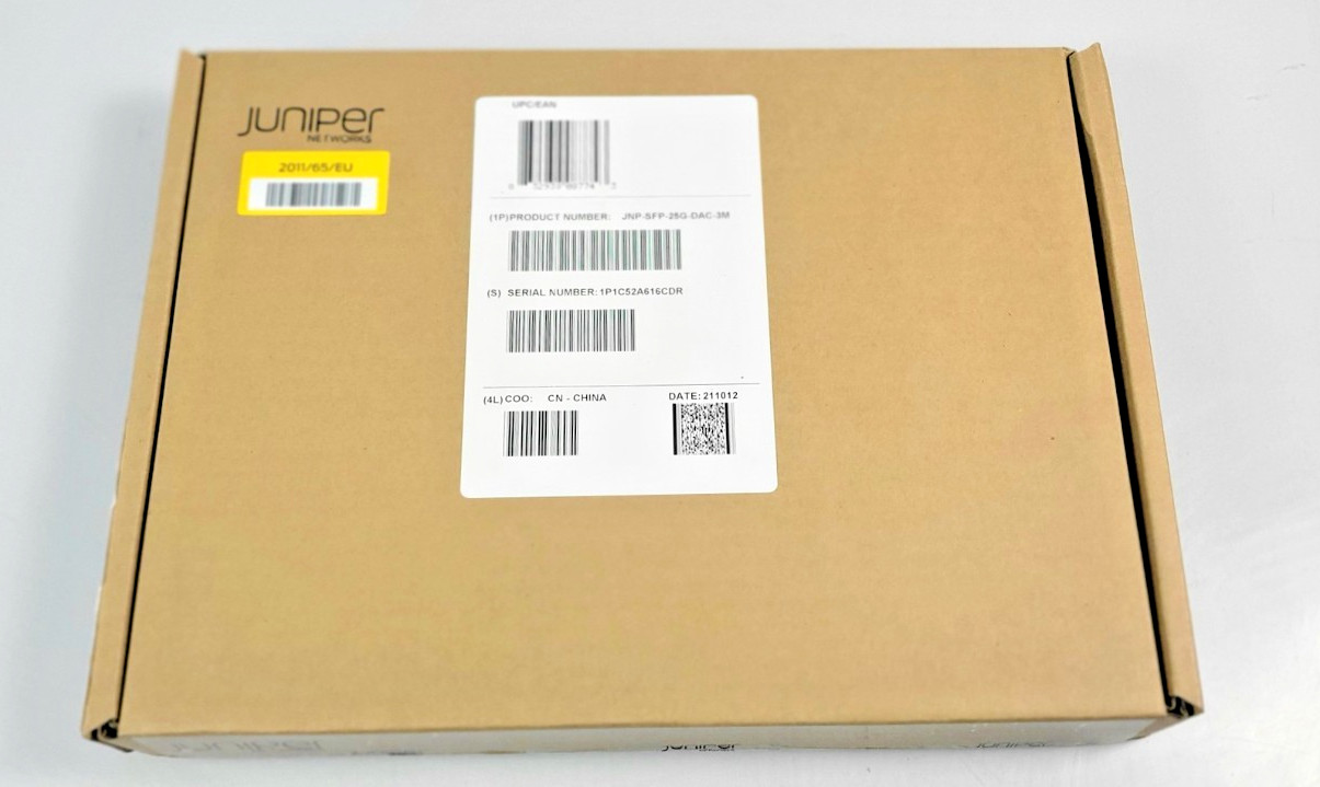 Juniper JNP-SFP-25G-DAC-3M 25GBase Direct Attach Copper Cable 3m NEW