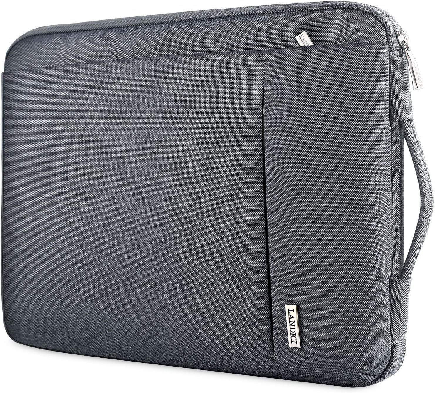 Grey 360 Protective Laptop Sleeve for 15.6 Inch Devices, Durable and Stylish