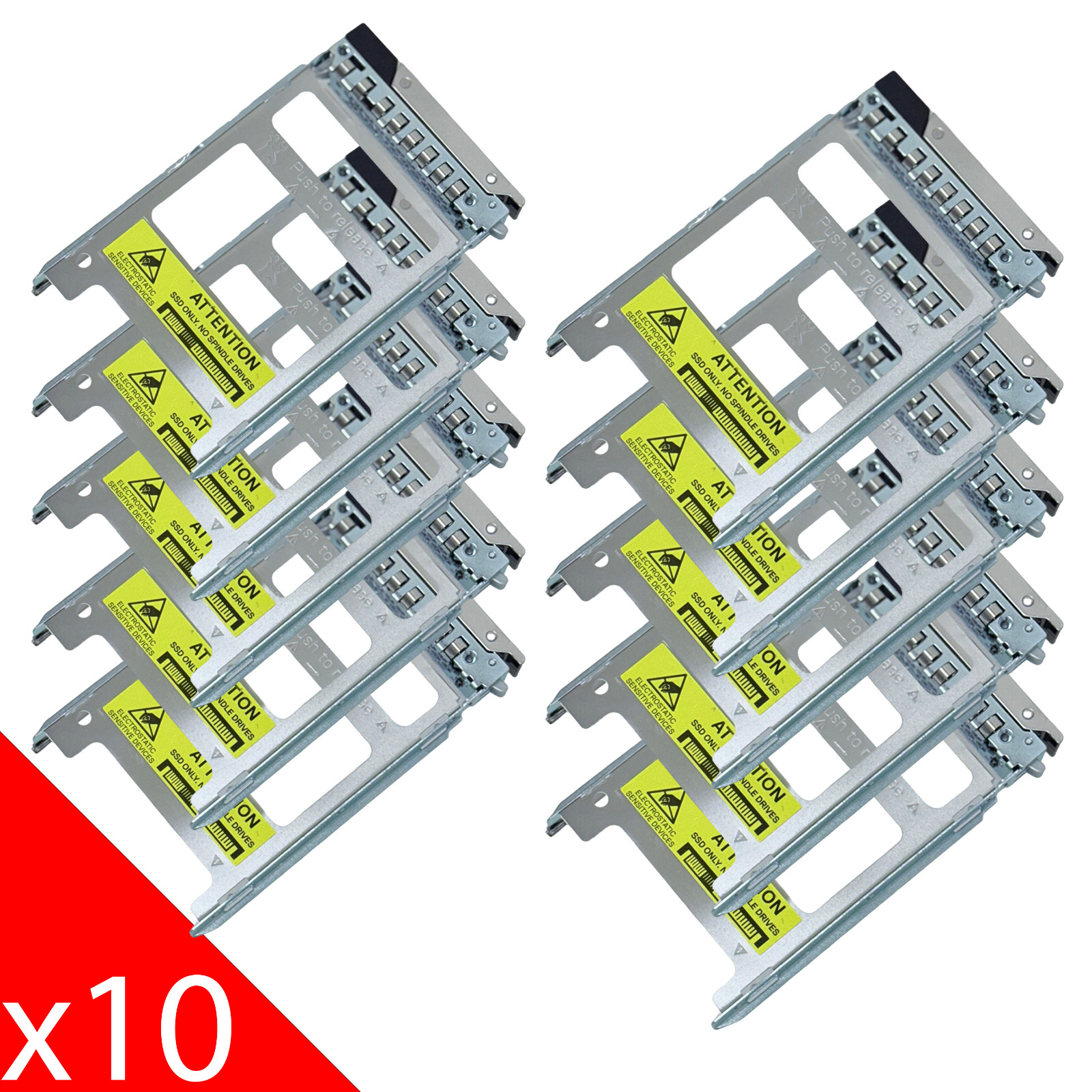 Lot 10 New Dell MKC9M Gen 14th 15th 16th PowerEdge 2.5" SFF Caddy Tray Screwless