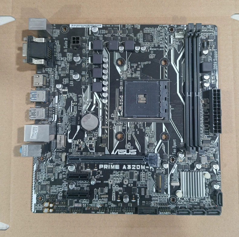 ASUS PRIME A320M-K AM4 MATX Motherboard DDR4 M.2 HDMI Ryzen 1/2/3/5000 Series