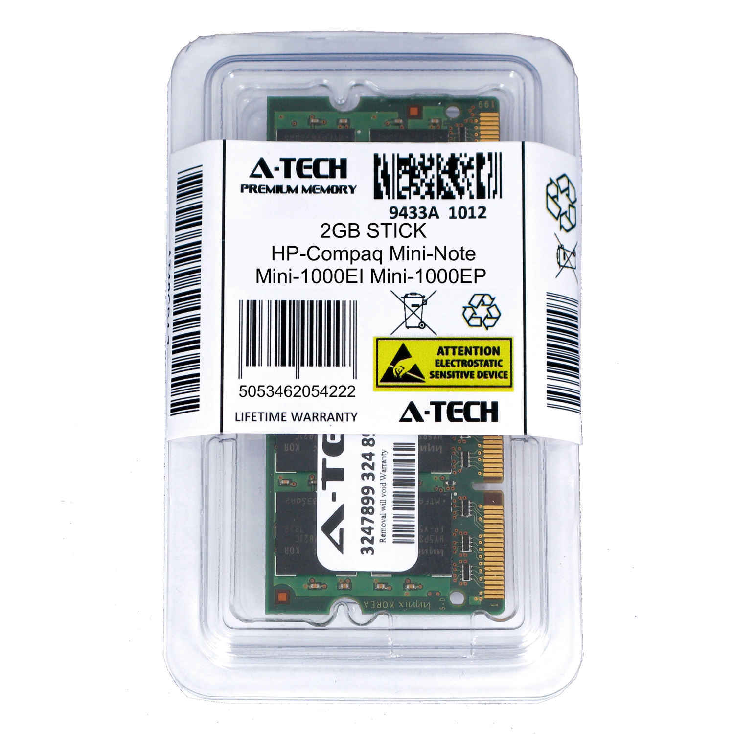 2GB SODIMM HP Compaq Mini-Note Mini-1000EI Mini-1000EP Mini-1000EW Ram Memory