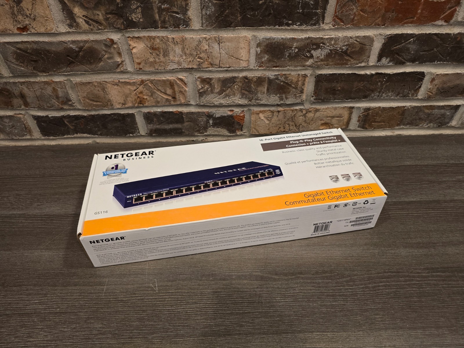 NETGEAR ProSafe GS116v2 16 Port Gigabit Ethernet Unmanaged Switch