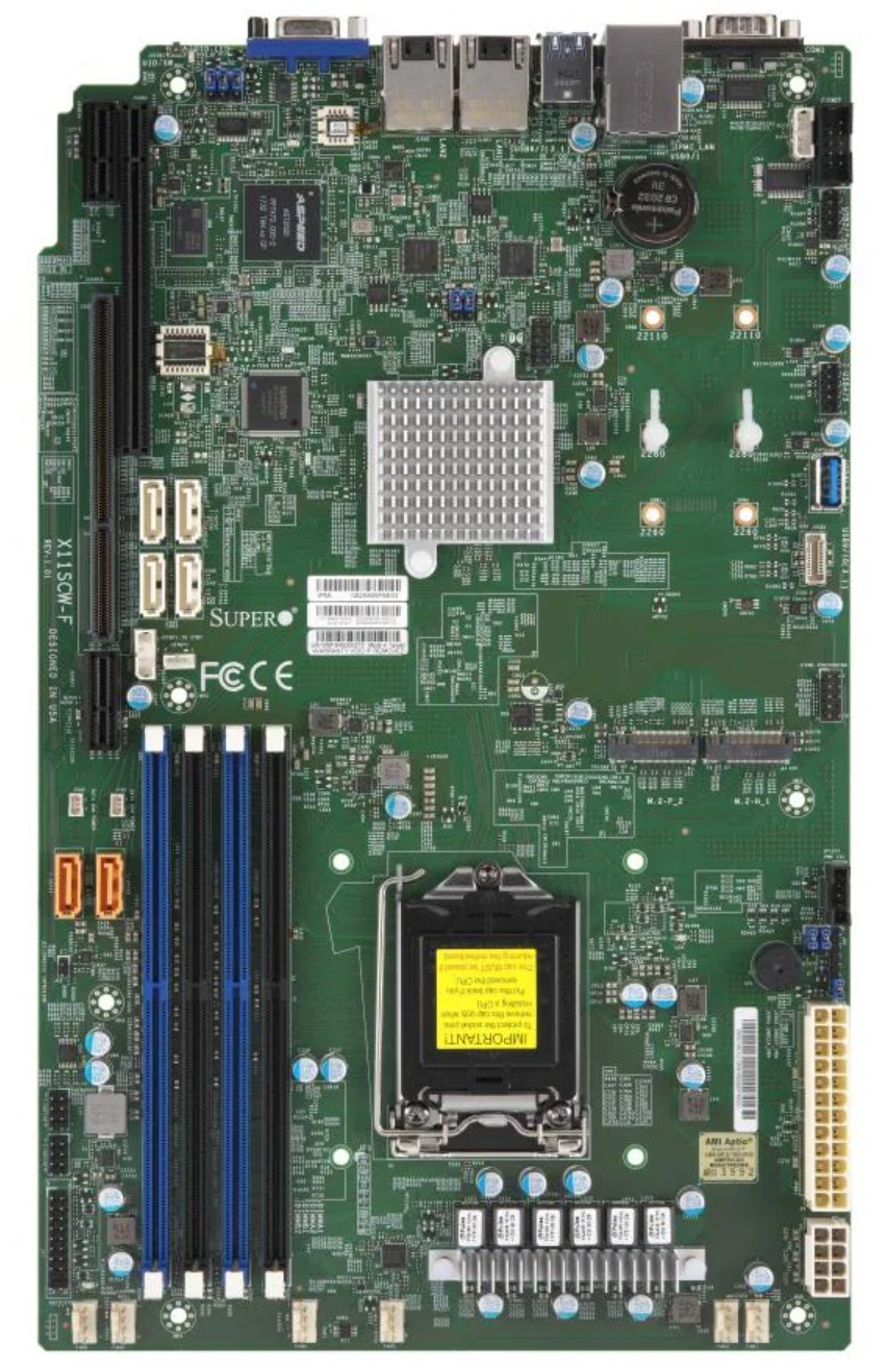 U72358 Supermicro X11SCWF LGA1151 Server Motherboard DDR4 Intel C246 ATX G2U