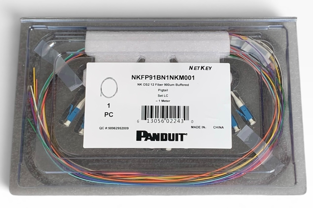 Panduit NetKey NKFP91BN1NKM001 NK OS2 12 Fiber 900um Buffered Pigtail