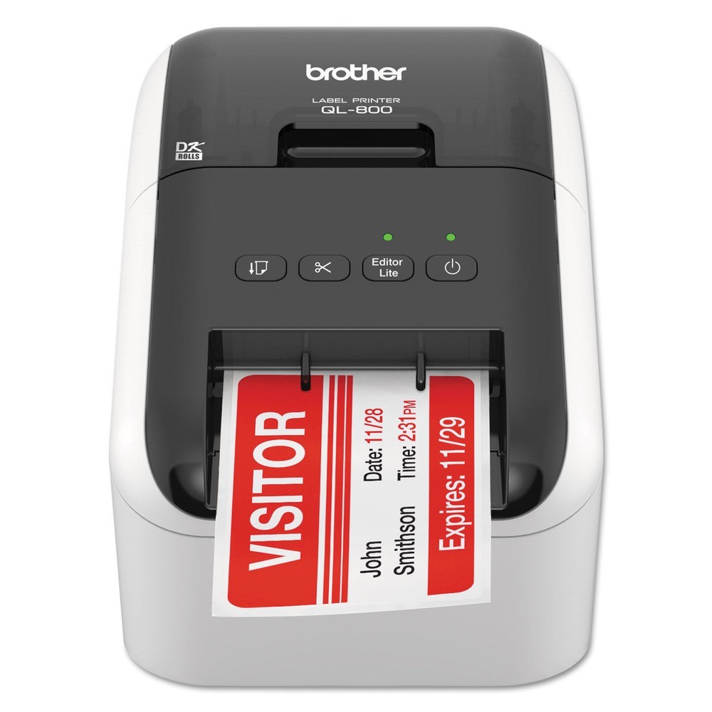Brother QL800 5"x8.75"x6" 93 Labels/min Print Speed Label Printer New