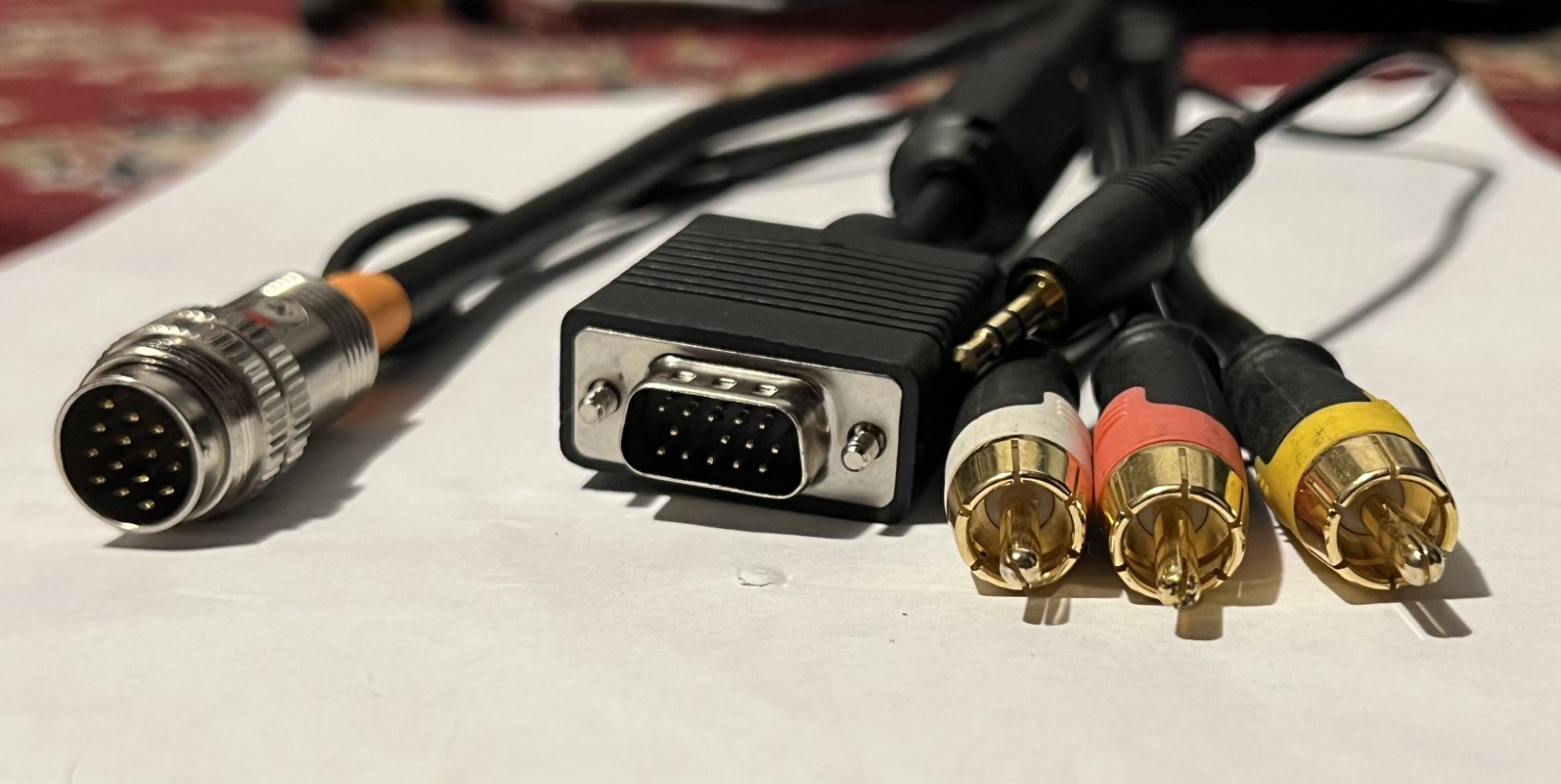 60018 1.5FT RAPIDRUN VGA (HD15) + 3.5MM + COMP VIDEO + STEREO AUDIO FLYING LEAD