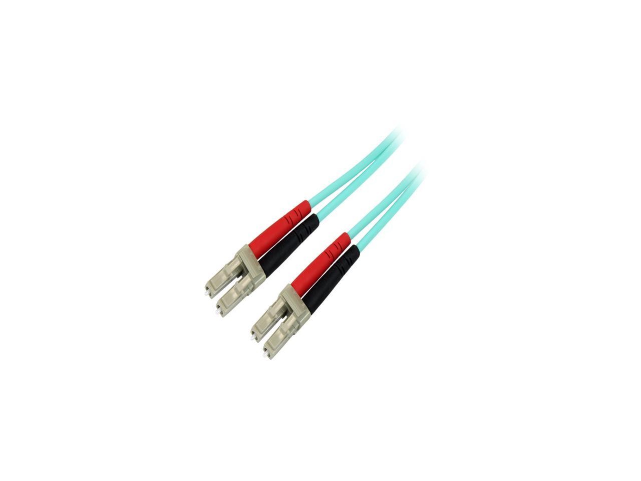 StarTech.com 450FBLCLC5 Aqua OM4 Duplex Multimode Fiber  16 ft / 5m  100 Gb