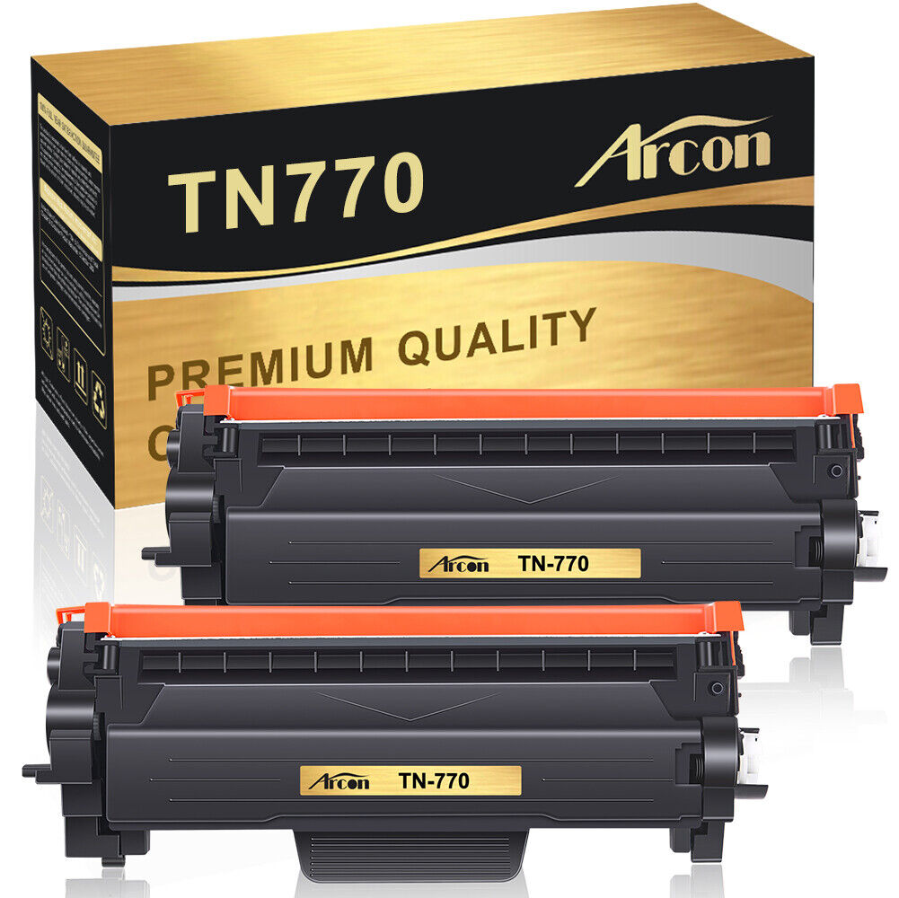 2PK Toner Compatible for Brother TN-770 TN770 MFC-L2750DW HL-L2370DW HL-L2370DW