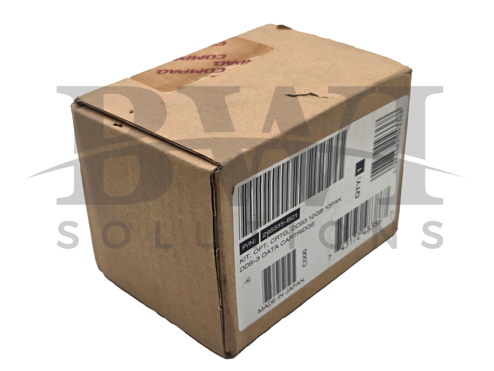 SEALED HP / Compaq 295515-B21 DDS3 Data Cartridge 12GB, 295515B21 (Box of 10)