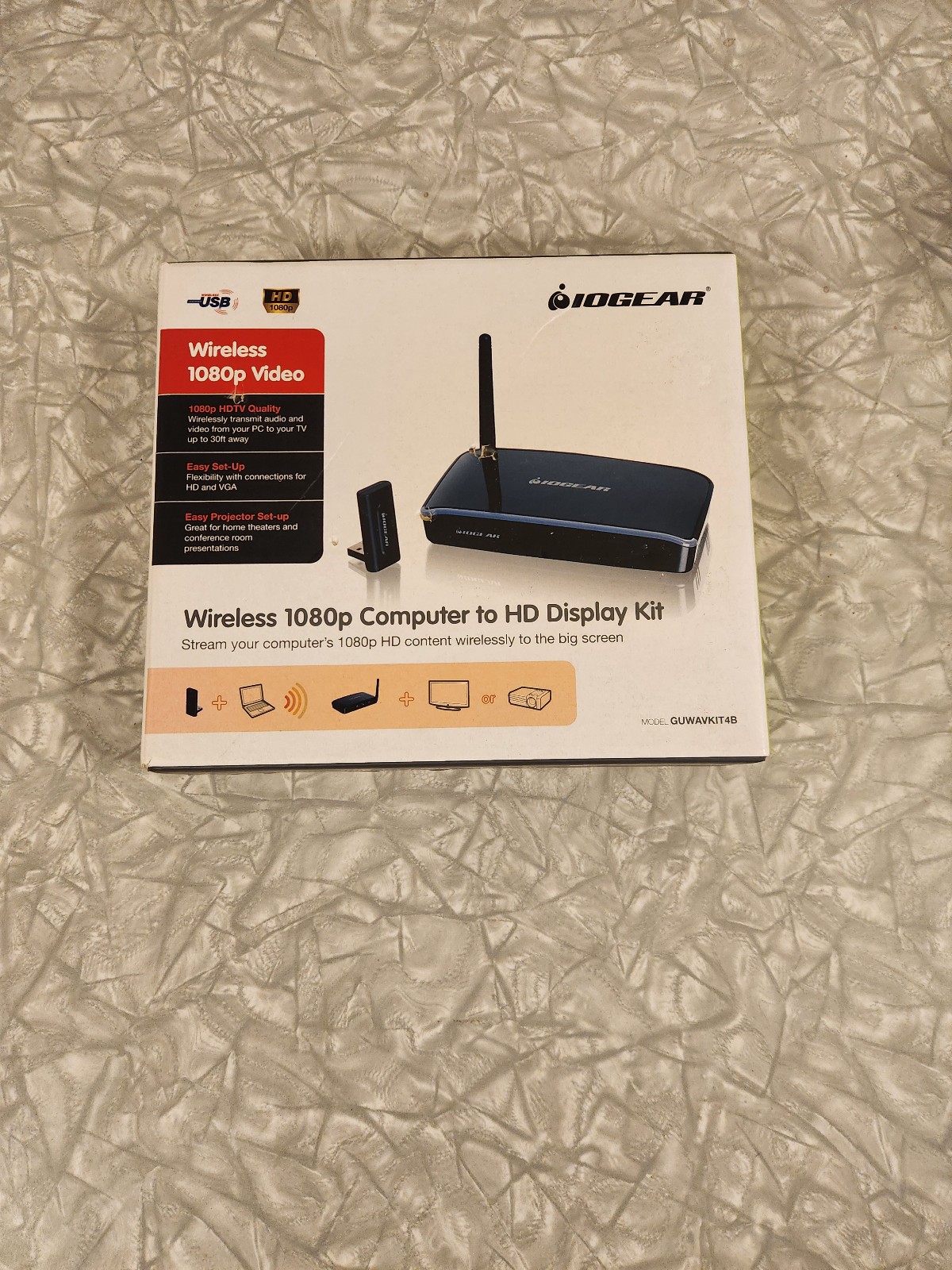 IOGEAR Wireless 1080p Computer to HD Display Kit Open Box