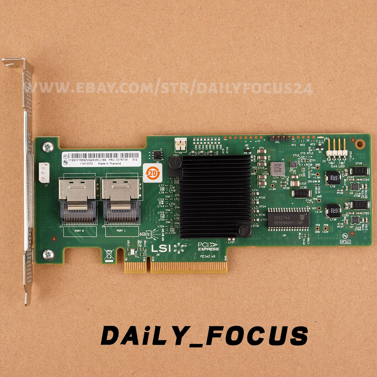 For LSI 9240-8i 6Gbps SFF SATA SAS HBA FW:P20 9211-8i IT Mode ZFS FreeNAS unRAID